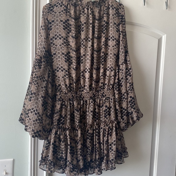 Tan and black dress size large - Picture 5 of 7
